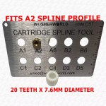 Paini Tubos 79CC910INS Tap Cartridge Spline Adaptor | 11.5mm Internal to 19 Teeth Conversion | Genuine Paini Spare - Image 3