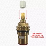 Paini Tubos 79CC910INS Tap Cartridge Spline Adaptor | 11.5mm Internal to 19 Teeth Conversion | Genuine Paini Spare - Image 2