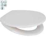 Pearl Anti Bacterial 'Oval' Shape Standard Closing Toilet Seat NON Soft Close