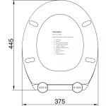 Light Grey Coloured 'Oval' Shape Soft Closing Toilet Seat Top & Bottom Fixing - Image 2