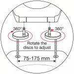Light Grey Coloured 'Oval' Shape Soft Closing Toilet Seat Top & Bottom Fixing - Image 3