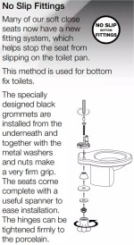 Euroshowers Cream Universal Oval Type Toilet Seat Soft Close Quick Release - Image 7