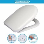 D ONE Toilet Seat Top Fix Soft Close Fits RAK Compact Tonique - Tavistock Micra - Image 4