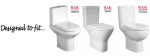 Middle D Slim Toilet Seat Top Fix Soft Close Fits RAK Compact Tonique RAK Resort - Image 3