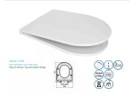 Middle D Slim Toilet Seat Top Fix Soft Close Fits RAK Compact Tonique RAK Resort - Image 2