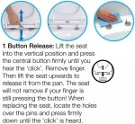 Middle D Style Toilet Seat Top Fix Soft Close Fits Pura Arco Flite V&B Subway (Gen 1) - Image 8