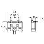 ROCA Basic Bidet Solid Wall Frame - Bracket for Wall Hung Bidet 890091100 - Image 3
