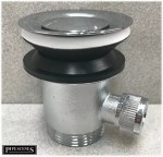 Universal Bathroom Basin Sink Pop Up Plug & Waste Kit | 1 1/4" Slotted Chrome Basin Drain with Washers - Image 4