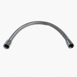 EXTRA SHORT 50cm Long Shower Hose 1/2" Chrome Plated Double Tapered Interlocking