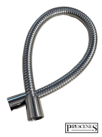 EXTRA SHORT 50cm Long Shower Hose 1/2" Chrome Plated Double Tapered Interlocking - Image 3