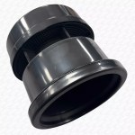 Black 110mm External Air Admittance Valve | 4" Anti-Syphon Soil Pipe Vent for Outside Use - Image 2