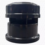 Black 110mm External Air Admittance Valve | 4" Anti-Syphon Soil Pipe Vent for Outside Use - Image 4