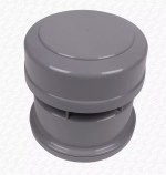 Grey 110mm External Air Admittance Valve | 4" Anti-Syphon Soil Pipe Vent for Outside Use