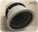 Grey 110mm External Air Admittance Valve | 4" Anti-Syphon Soil Pipe Vent for Outside Use - Image 2