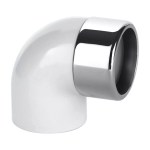 McAlpine Elbow Chrome Basin Trap Pipe Adapter ABS32/35A-CB