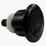Black Toilet Push Button for Cable Operated Flush Valve Cisterns Dual Flush