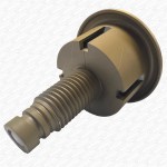 Brushed Gold Round Toilet Flush Push Button for Cistern - Image 7