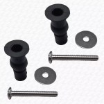 NEW Top Fix Toilet Seat Fittings Hinges Pins 6mm Pins WC - Image 4