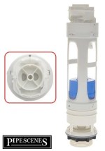 Roca D1D Old Style Dual Flush Outlet Valve | Genuine Replacement Syphon