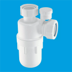 McAlpine A10V 32mm Anti-Syphon Bottle Trap | 1 1/4" Basin Sink Waste with Multifit Outlet