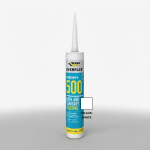 Everbuild Everflex 500+ Premium Grade Bath & Sanitary Silicone Sealant | White 310ml