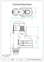 Rapid 3 Part Toilet Syphon - Lever Flush Type ADJUSTABLE HEIGHT 7.5" to 9.5" - Image 6