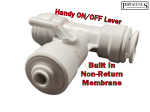 John Guest Speedfit ASV3 15mm x 15mm x 1/4" Tee Valve | Easy-Fit Water Filter & Fridge Connection - Image 2