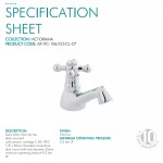 AXCES by VADO Victoriana Single Pillar Basin Tap ONLY Cold Side - Image 2