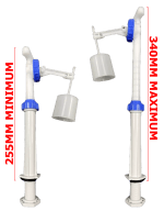 Opella Torbeck Bottom Entry Fill Valve | Hushflow Universal Toilet Cistern Valve - Image 3