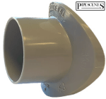 68mm Rainwater Down Pipe Drill In Clip On Boss to 32mm ( 36mm ) Pipe Insert Grey - Image 4