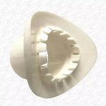 68mm Rainwater Down Pipe Drill In Clip On Boss to 32mm ( 36mm ) Pipe Insert White - Image 2