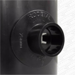 110mm Black Soil Pipe Drill-In Clip-On Boss | 21.5mm Overflow Pipe Insert