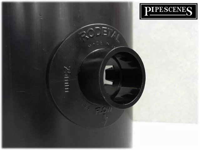 Floplast 21.5mm Overflow Condense Pipe Joiner Coupler – Black Boiler Condensate Coupling