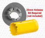 Rodetal 21.5mm to 110mm Grey Pipe Adaptor | Clip-In Strap-on Boss Alternative - Image 5