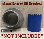 RODETAL Pipe Adaptor Clip in Strap on Boss alternative 32mm 36mm GREY 110mm - Image 3