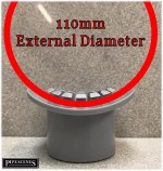 RODETAL Pipe Adaptor Clip in Strap on Boss alternative 32mm 36mm GREY 110mm - Image 5