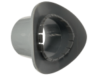 Rodetal Pipe Adaptor Grey 110mm to 55mm Click In Boss Adapter Fitting - Waste Pipe to Soil Pipe