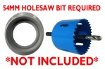 Rodetal Pipe Adaptor Grey 110mm to 55mm Click In Boss Adapter Fitting - Waste Pipe to Soil Pipe - Image 6
