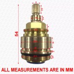 BC4 Ceramic Disc Tap Cartridge Valves fits some Franke & San Marco Kitchen Taps - Image 2