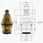 BC5 / A6 Rubber Washer Tap Cartridge Valve | 20 Spline x 7.8mm Single - Image 2