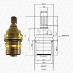 BC6 / A6 Rubber Washer Tap Cartridge Valve 20 Spline x 7.6mm - Image 2