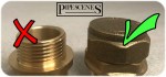 22mm Brass Threaded Blanking Cap | Female Threaded Stop End for 22mm Compression Fittings - Image 4