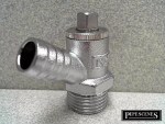 1/2" BSP Type A Chrome Decorative Drain Off Cock | Silver Finish Draw Off Valve - Image 3