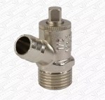 1/2" BSP Type A Chrome Decorative Drain Off Cock | Silver Finish Draw Off Valve