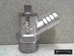 1/2" BSP Type A Chrome Decorative Drain Off Cock | Silver Finish Draw Off Valve - Image 2