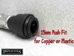 15mm x 300mm Push-Fit Flexible Pipe Repair Coupling | Flexi Connector for Copper and Plastic Pipes - Image 3