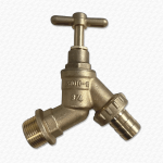 3/4" Heavy Duty Brass Outdoor Garden Bib Tap | 25mm Hose Union Commercial High-Flow Tap
