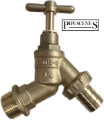 Large Outdoor Garden Tap Hose Union Bib Tap 3/4" - 25mm - Brass Commercial Size