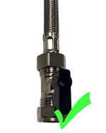 15mm x 1/2" Isolating Shut Off Valve with Flat Face for Tap Flexis Service Valve - Image 2