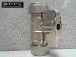 15mm Decorative Chrome Isolation Valve With Chrome Lever 15mm Shut Off Valve - Image 3